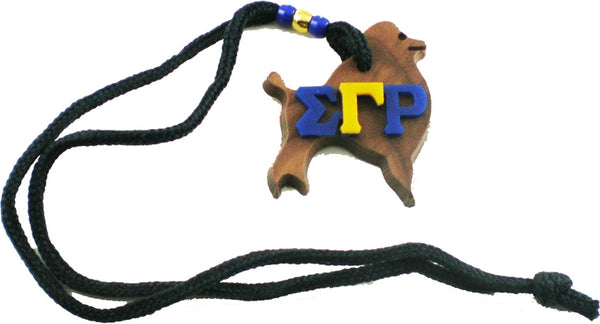 Sigma Gamma Rho - Poodle Wood Medallion [Brown]