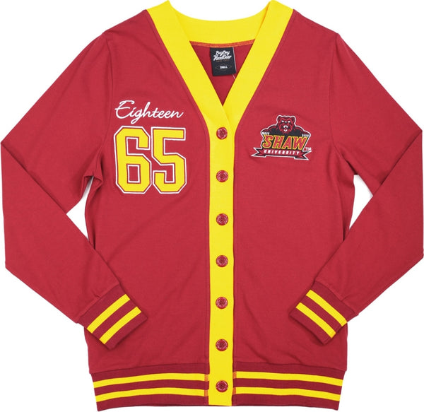 Big Boy Shaw Bears S10 Womens Cardigan [Maroon]