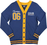 Big Boy Georgia Southwestern State Hurricanes S10 Womens Cardigan [Navy Blue]