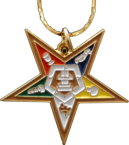 Eastern Star Symbol Pendant With Chain [Gold]