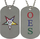 Eastern Star Double Sided Dog Tag [Silver]