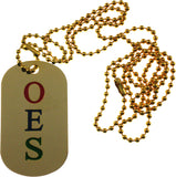 Eastern Star Double Sided Dog Tag [Gold]