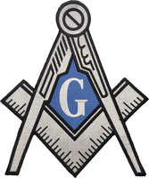 Mason Symbol Iron-On Patch [Silver]