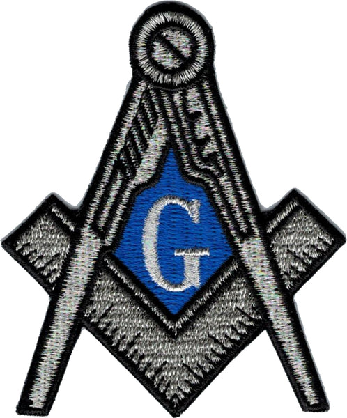 Mason Symbol Iron-On Patch [Silver]