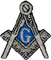 Mason Symbol Iron-On Patch [Silver]
