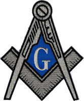 Mason Symbol Iron-On Patch [Silver]