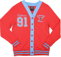 Big Boy Delaware State Hornets S10 Womens Cardigan [Red]
