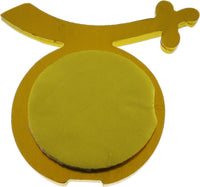 Shriner Sword Symbol Cut-Out Car Emblem [Gold]