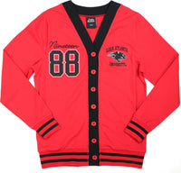 Big Boy Clark Atlanta Panthers S10 Womens Cardigan [Red]