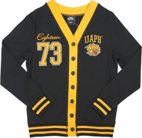 Big Boy Arkansas At Pine Bluff Golden Lions S10 Womens Cardigan [Black]