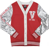 Big Boy Virginia Union Panthers S9 Womens Cardigan [Maroon]