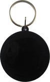 Eastern Star Split Ring Rubber Key Chain [White]