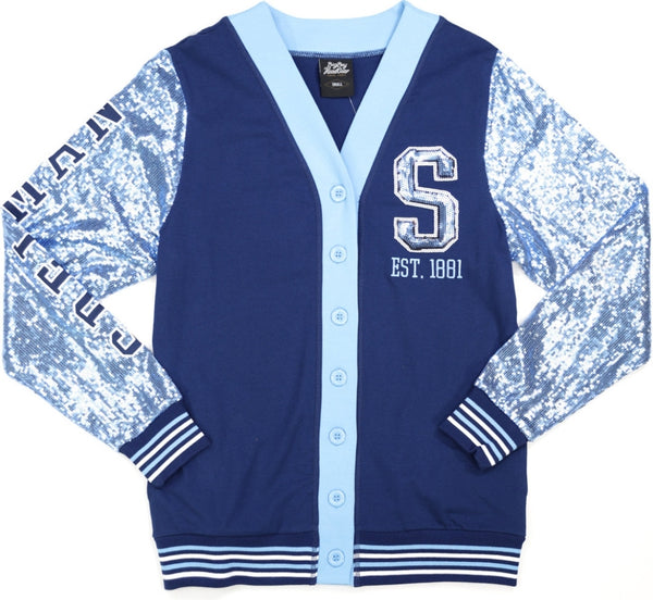 Big Boy Spelman College S9 Womens Cardigan [Navy Blue]