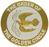 Order of the Golden Circle Symbol Round Car Emblem [Gold]