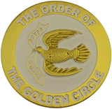 Order of the Golden Circle Symbol Round Car Emblem [Gold]