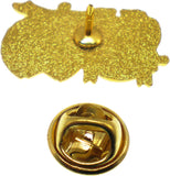 Scottish Rite 32nd Degree + Shriner Double Duty Lapel Pin [Gold]