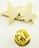 Mason + Eastern Star Double Duty Lapel Pin [Gold]