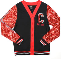Big Boy Clark Atlanta Panthers S9 Womens Cardigan [Black]