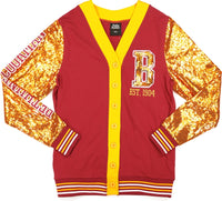 Big Boy Bethune-Cookman Wildcats S9 Womens Cardigan [Maroon]