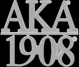Alpha Kappa Alpha 1908 Chapter Bar Lapel Pin [Silver]