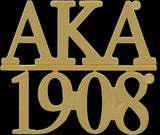 Alpha Kappa Alpha 1908 Chapter Bar Lapel Pin [Gold]