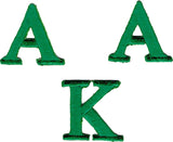 Alpha Kappa Alpha Small Letters Iron-On Patch Set [Green]