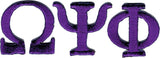 Omega Psi Phi Small Letters Iron-On Patch Set [Purple]