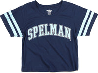 Big Boy Spelman College S4 Cropped Womens Tee [Navy Blue]