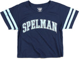 Big Boy Spelman College S4 Cropped Womens Tee [Navy Blue]