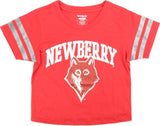 Big Boy Newberry Wolves S4 Cropped Womens Tee [Red]