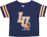 Big Boy Langston Lions S4 Cropped Womens Tee [Navy Blue]