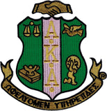 Alpha Kappa Alpha Crest Emblem Iron-On Patch [Green]