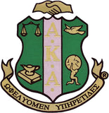Alpha Kappa Alpha Crest Emblem Iron-On Patch [Green]
