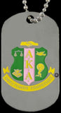 Alpha Kappa Alpha Double Sided Dog Tag [Silver]