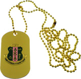 Alpha Kappa Alpha Double Sided Dog Tag [Gold]