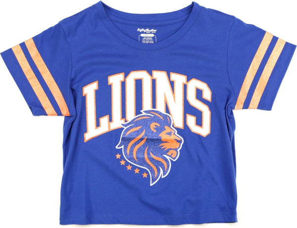 Big Boy Florida Memorial Lions S4 Cropped Womens Tee [Royal Blue]