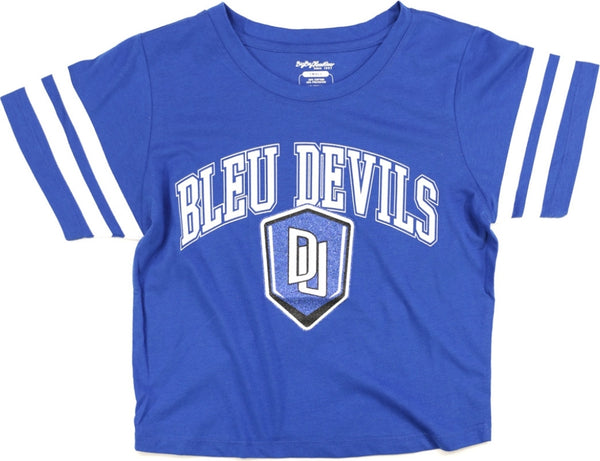 Big Boy Dillard Bleu Devils S4 Cropped Womens Tee [Royal Blue]