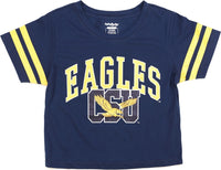 Big Boy Coppin State Eagles S4 Cropped Womens Tee [Navy Blue]