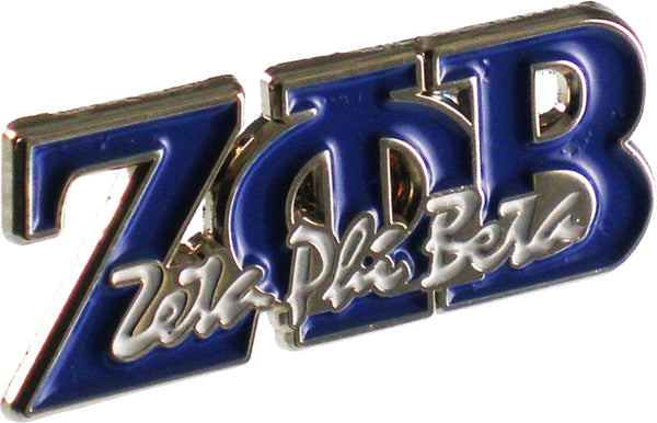 Zeta Phi Beta Signature Lapel Pin [Blue]