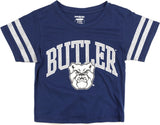 Big Boy Butler Bulldogs S4 Cropped Womens Tee [Navy Blue]