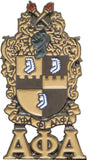 Alpha Phi Alpha Shield Drop Letter Lapel Pin [Gold]