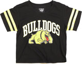 Big Boy Bowie State Bulldogs S4 Cropped Womens Tee [Black]