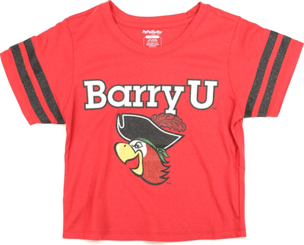 Big Boy Barry Buccaneers S4 Cropped Womens Tee [Red]