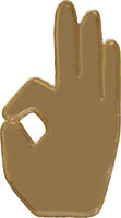 Kappa Alpha Psi&reg; Hand Sign Lapel Pin [Gold - 1"]