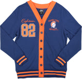 Big Boy Virginia State Trojans S10 Womens Cardigan [Navy Blue]