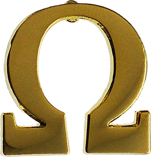 Omega Psi Phi Que Symbol Lapel Pin [Gold]