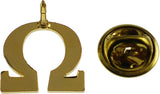 Omega Psi Phi Que Symbol Lapel Pin [Gold]