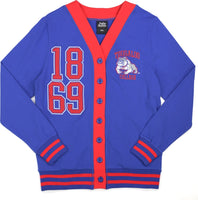 Big Boy Tougaloo Bulldogs S10 Womens Cardigan [Royal Blue]
