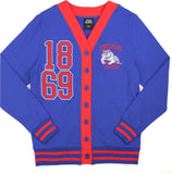 Big Boy Tougaloo Bulldogs S10 Womens Cardigan [Royal Blue]