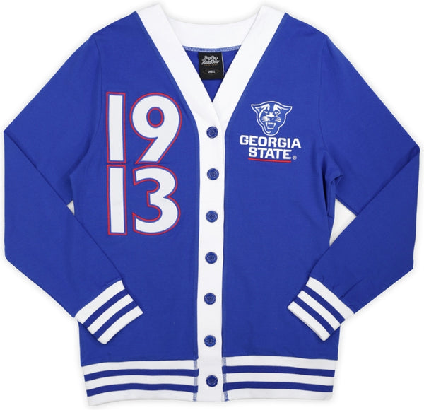 Big Boy Georgia State Panthers S10 Womens Cardigan [Royal Blue]